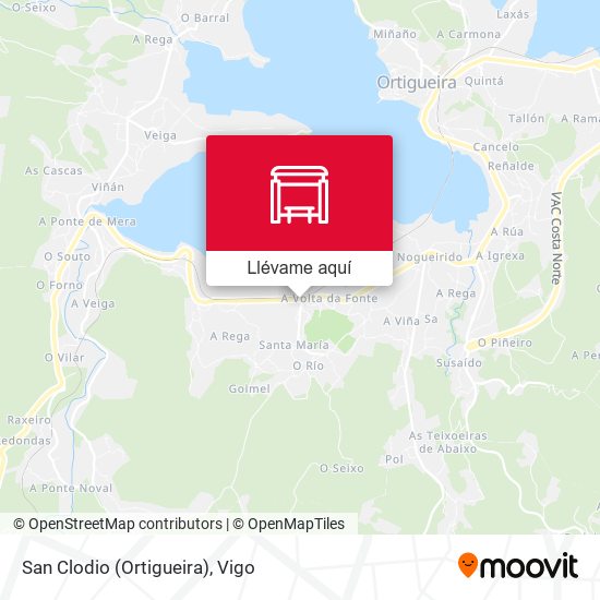 Mapa San Clodio (Ortigueira)