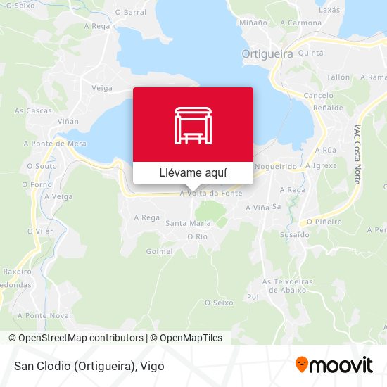 Mapa San Clodio (Ortigueira)