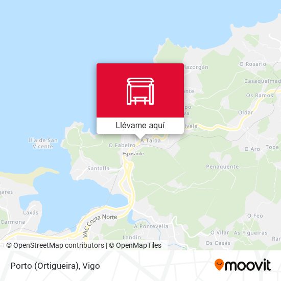 Mapa Porto (Ortigueira)