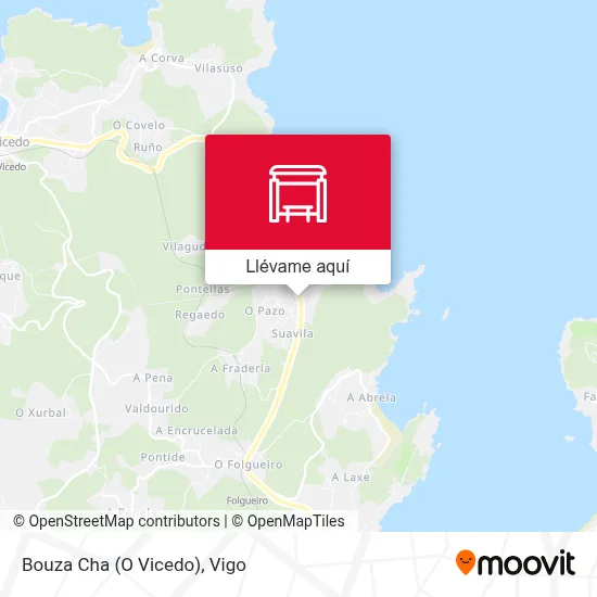 Mapa Bouza Cha (O Vicedo)
