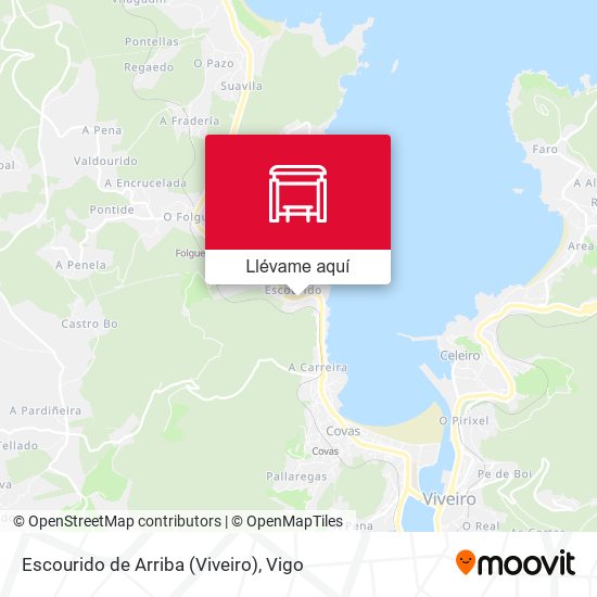 Mapa Escourido de Arriba (Viveiro)