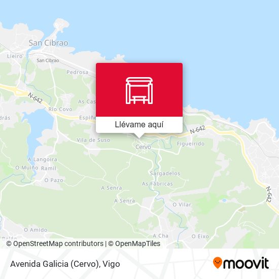 Mapa Avenida Galicia (Cervo)