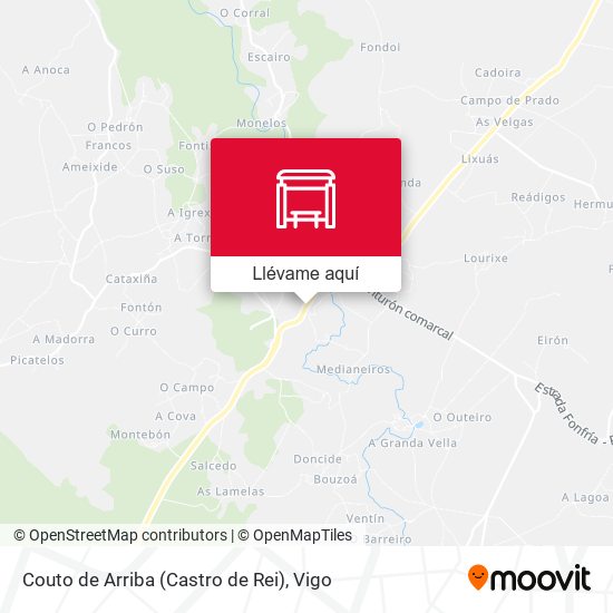 Mapa Couto de Arriba (Castro de Rei)