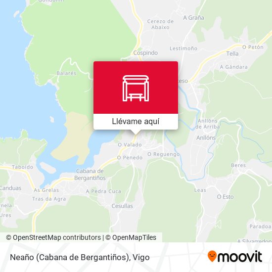 Mapa Neaño (Cabana de Bergantiños)