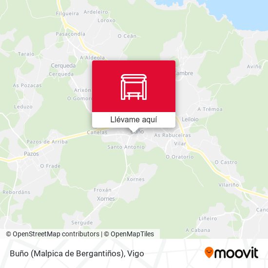 Mapa Buño (Malpica de Bergantiños)