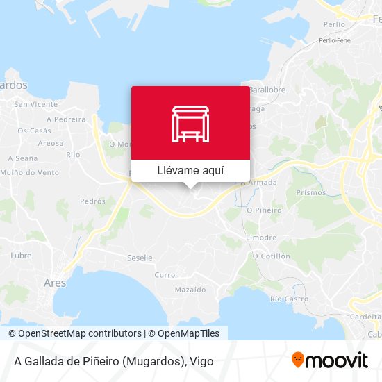 Mapa A Gallada de Piñeiro (Mugardos)