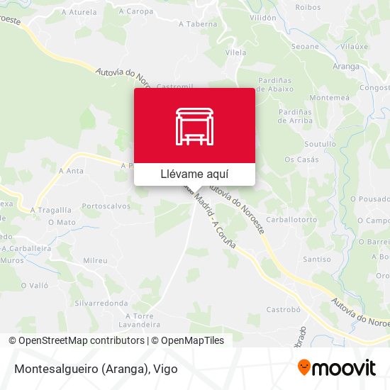 Mapa Montesalgueiro (Aranga)