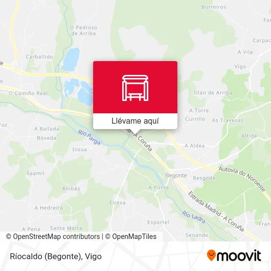 Mapa Ríocaldo (Begonte)