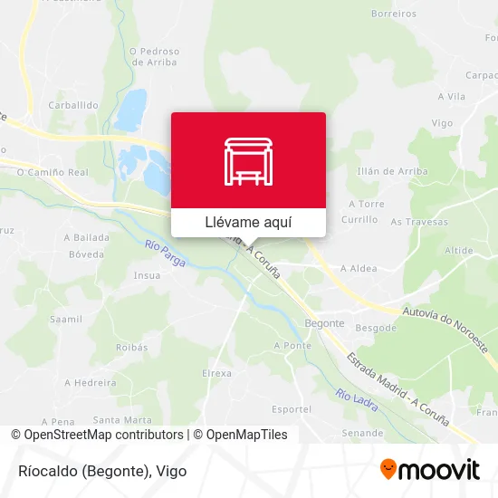 Mapa Ríocaldo (Begonte)