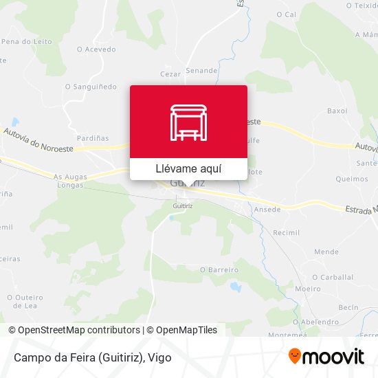 Mapa Campo da Feira (Guitiriz)