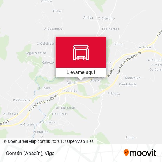 Mapa Gontán (Abadín)