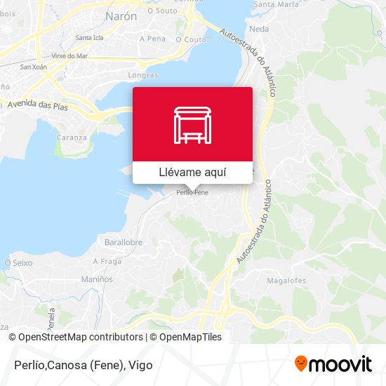 Mapa Perlío,Canosa (Fene)