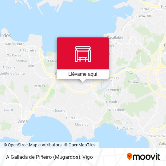 Mapa A Gallada de Piñeiro (Mugardos)