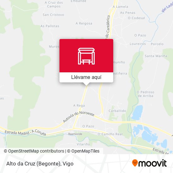 Mapa Alto da Cruz (Begonte)