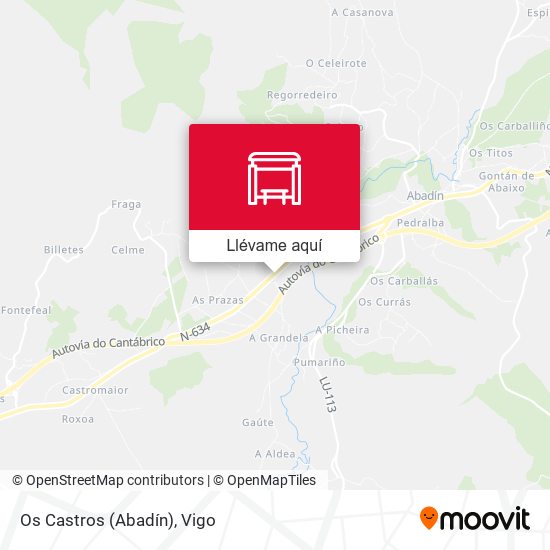Mapa Os Castros (Abadín)
