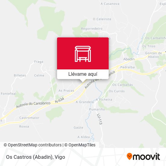 Mapa Os Castros (Abadín)