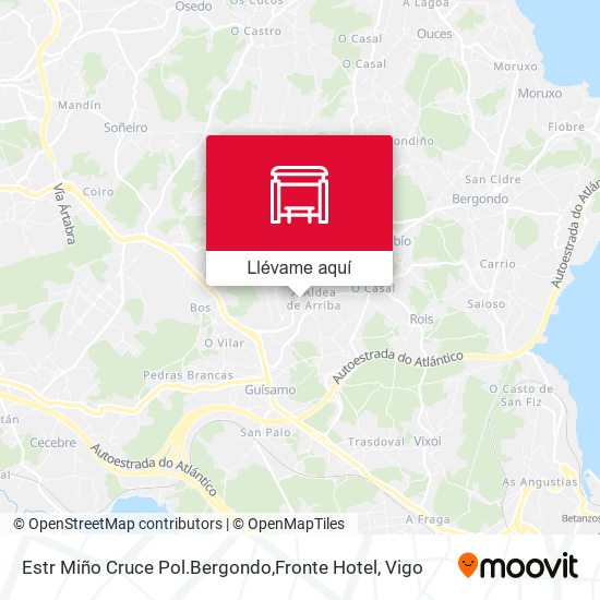 Mapa Estr Miño Cruce Pol.Bergondo,Fronte Hotel