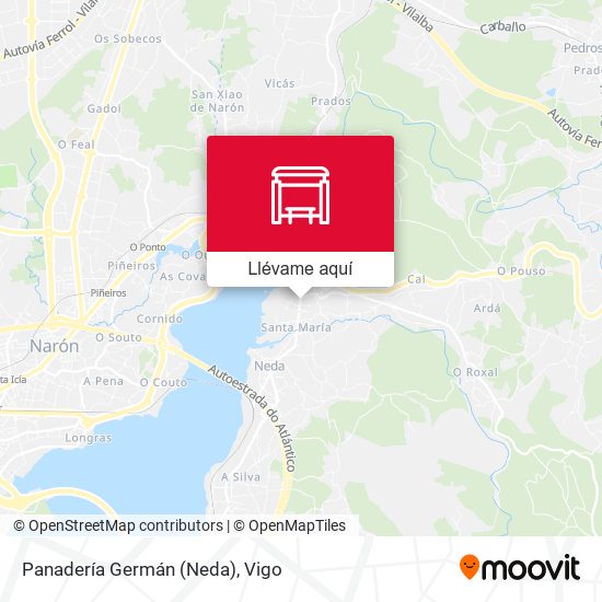 Mapa Panadería Germán (Neda)