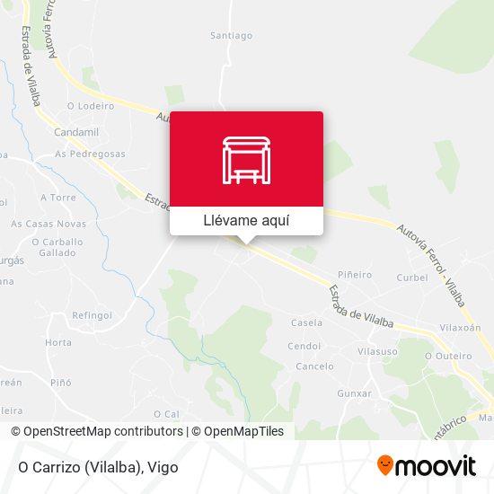 Mapa O Carrizo (Vilalba)