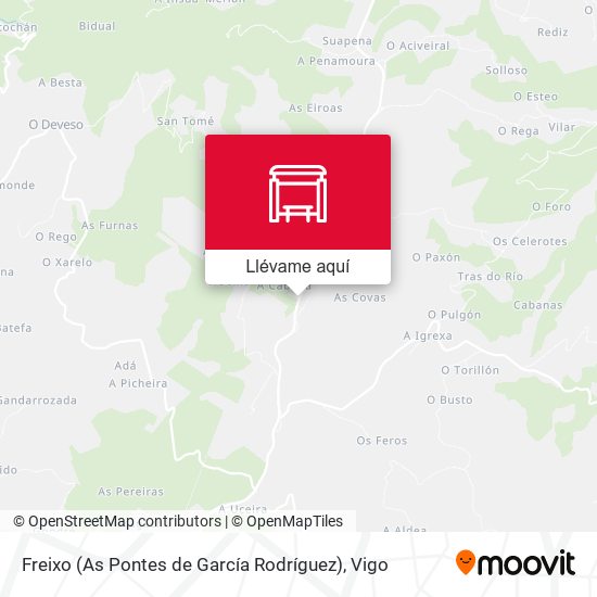 Mapa Freixo (As Pontes de García Rodríguez)