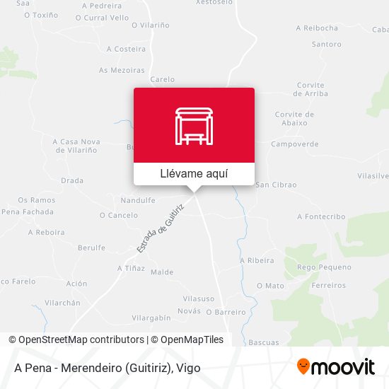 Mapa A Pena - Merendeiro (Guitiriz)