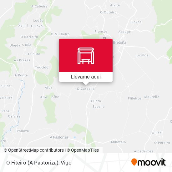 Mapa O Fiteiro (A Pastoriza)