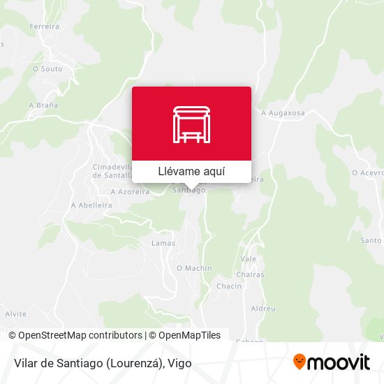 Mapa Vilar de Santiago (Lourenzá)