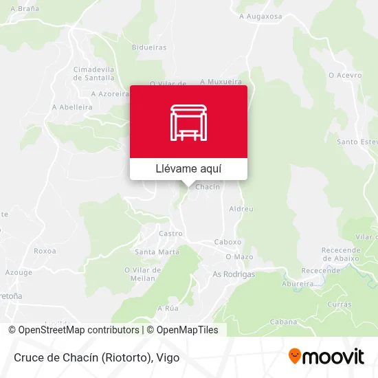 Mapa Cruce de Chacín (Riotorto)