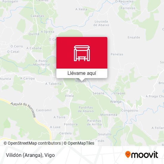 Mapa Vilidón (Aranga)