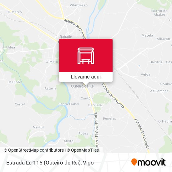 Mapa Estrada Lu-115 (Outeiro de Rei)
