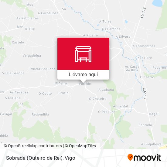 Mapa Sobrada (Outeiro de Rei)