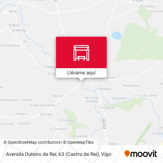 Mapa Avenida Outeiro de Rei, 63 (Castro de Rei)