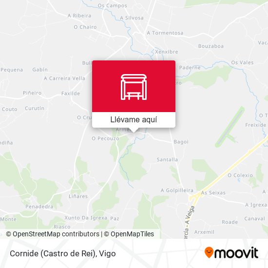 Mapa Cornide (Castro de Rei)