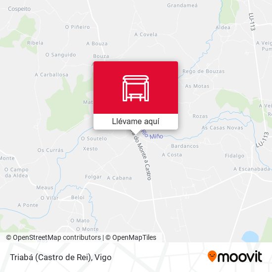 Mapa Triabá (Castro de Rei)