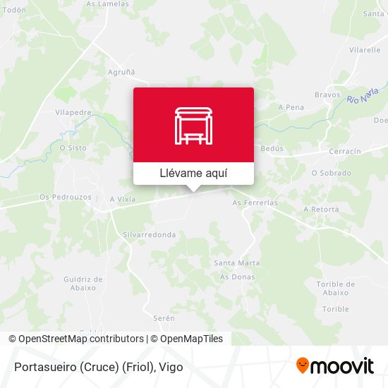 Mapa Portasueiro (Cruce) (Friol)