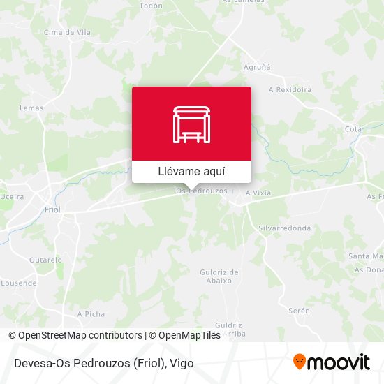 Mapa Devesa-Os Pedrouzos (Friol)
