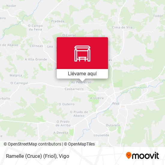 Mapa Ramelle (Cruce) (Friol)