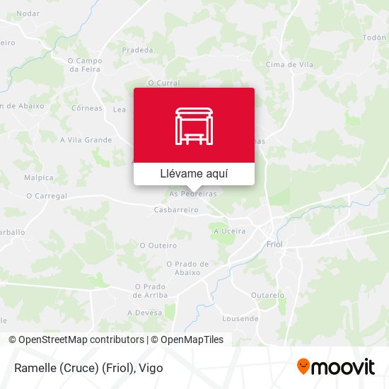 Mapa Ramelle (Cruce) (Friol)