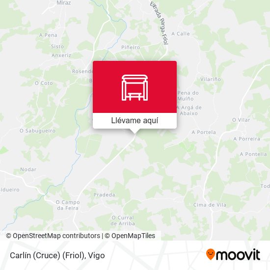 Mapa Carlín (Cruce) (Friol)