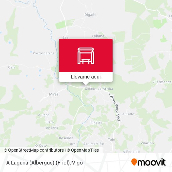 Mapa A Laguna (Albergue) (Friol)