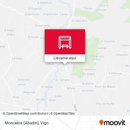 Mapa Moncelos (Abadín)