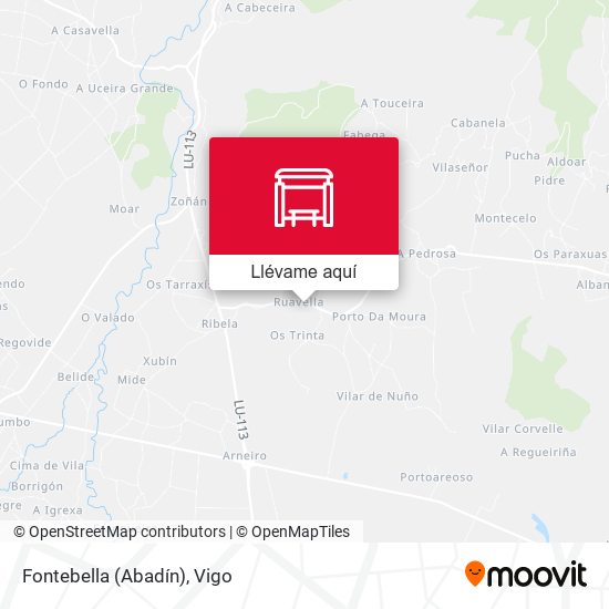 Mapa Fontebella (Abadín)