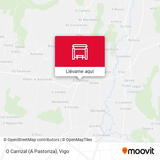 Mapa O Carrizal (A Pastoriza)