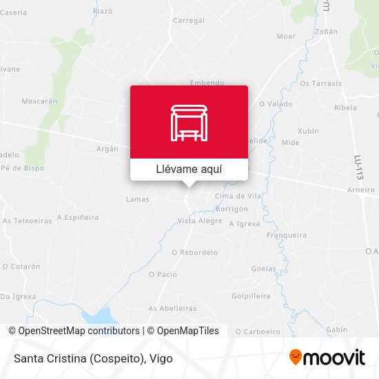 Mapa Santa Cristina (Cospeito)