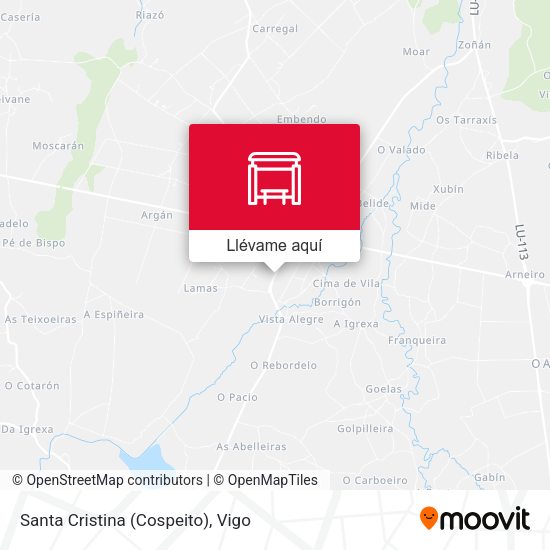 Mapa Santa Cristina (Cospeito)