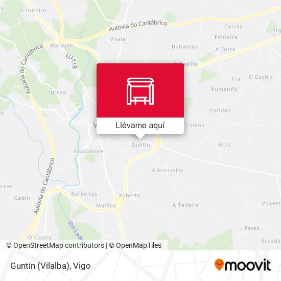 Mapa Guntín (Vilalba)