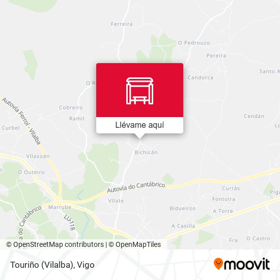 Mapa Touriño (Vilalba)