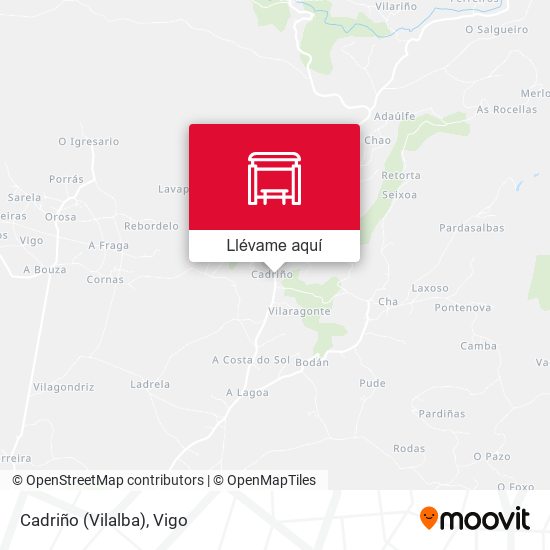 Mapa Cadriño (Vilalba)