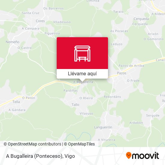 Mapa A Bugalleira (Ponteceso)