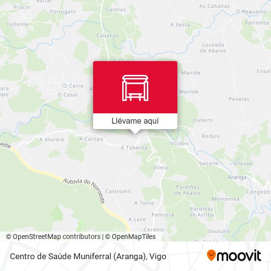 Mapa Centro de Saúde Muniferral (Aranga)